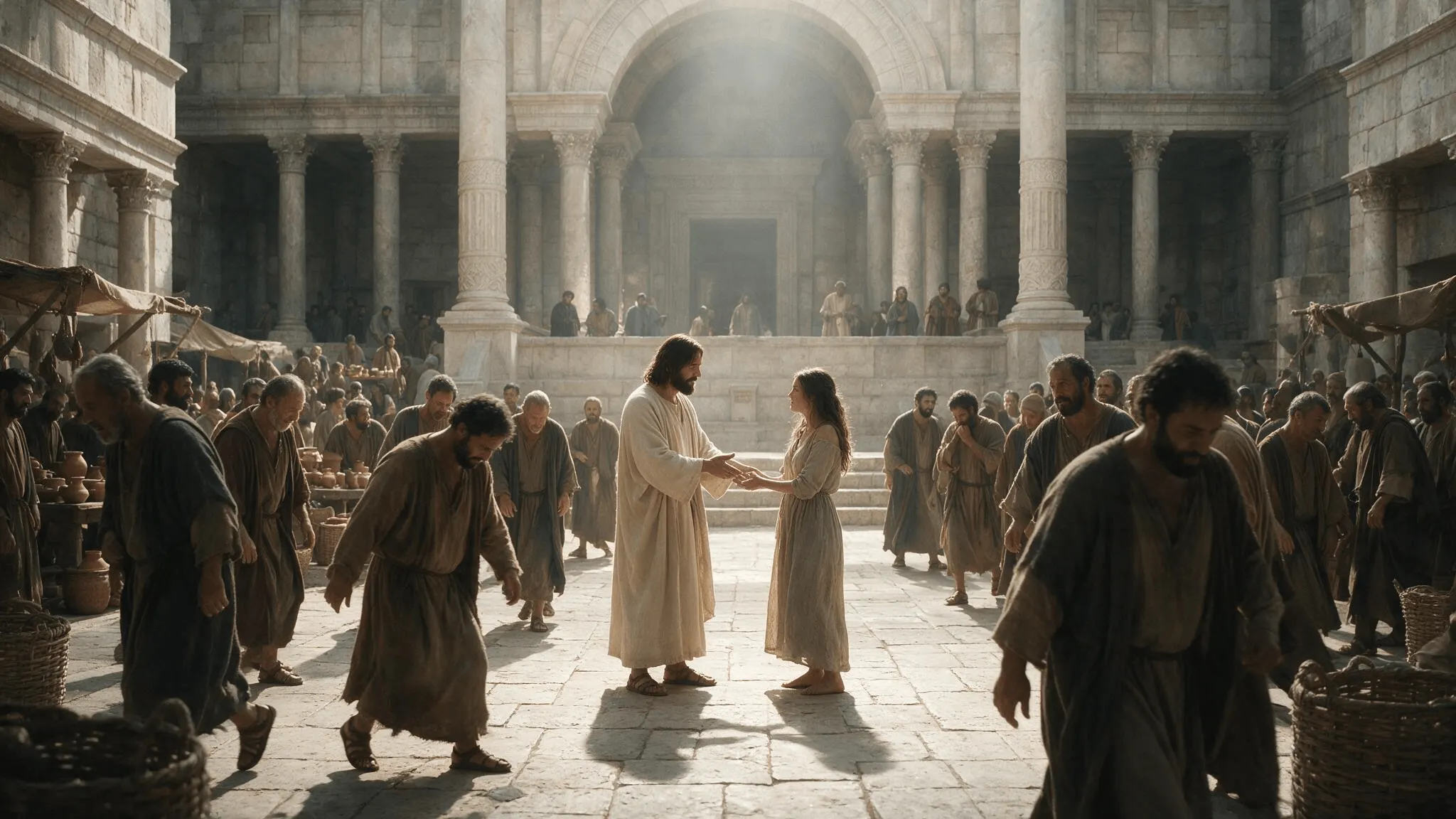 magnific_biblical-scene-of-jesus-s_PiOeZ3c42C (1) A bűntelen vessen először követ!